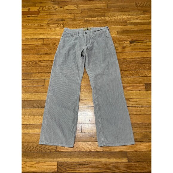 Old Navy Mens Corduroy Pants Size 31x30 Gray Loose Fit y2K Baggy Skater Grunge - Picture 1 of 5